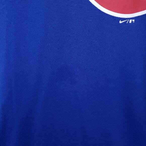 Chicago Cubs Nike Dri-Fit T-Shirt Sz Large Cub Logo MLB Blue Baseball Apparel - Picture 5 of 8